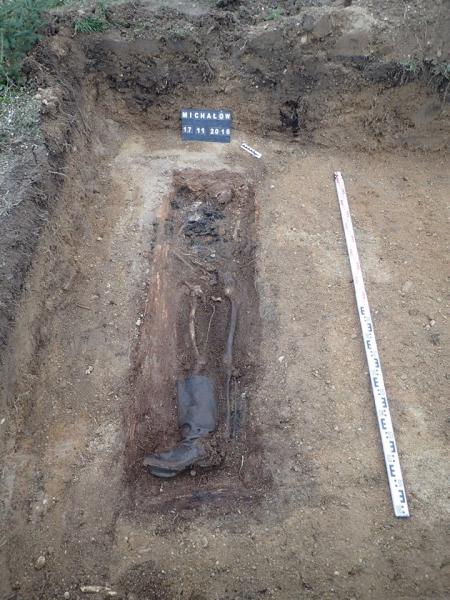 Odnaleziony grób w Michałowie