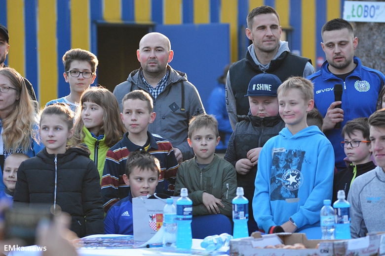 Spotkanie z piłkarzami Miedzi Legnica w Damianowie