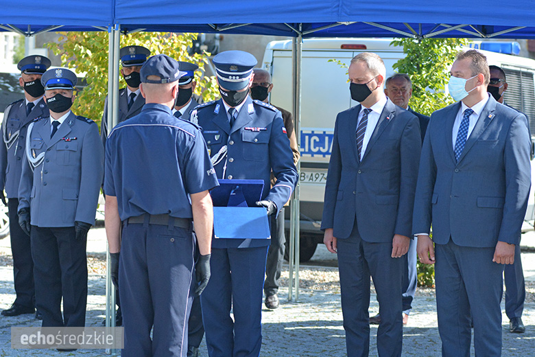 Oficjalna ceremonia otwarcia posterunku policji w Udaninie