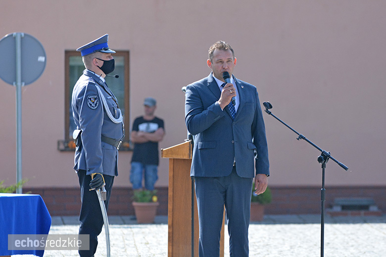 Oficjalna ceremonia otwarcia posterunku policji w Udaninie
