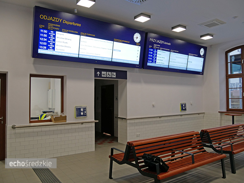 Dworzec w Malczycach po remoncie