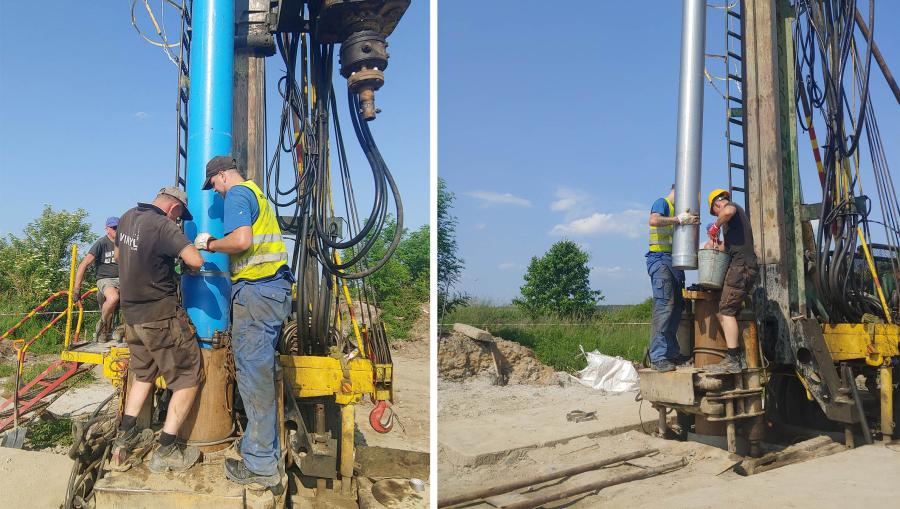 Wielka inwestycja wodna w Gminie Miękinia – realizowane są prace przy odwiertach i budowie rurociągów