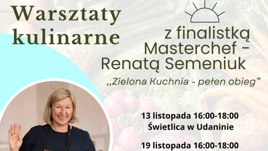 Warsztaty kulinarne z finalistką Masterchefa w gminie Udanin