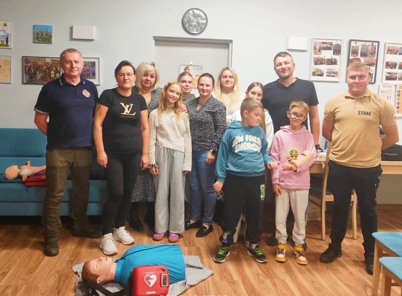 Mieszkańcy Gminy Udanin uczą się, jak reagować w sytuacjach zagrożenia