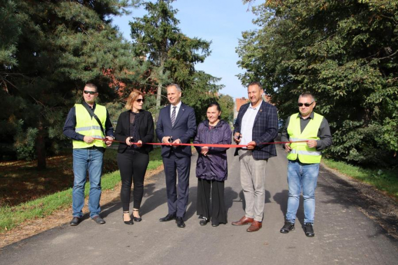 Otwarcia dróg przebudowanych z Polskiego Ładu w gminie Udanin