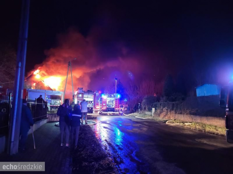 Pożar domu jednorodzinnego w Malczycach