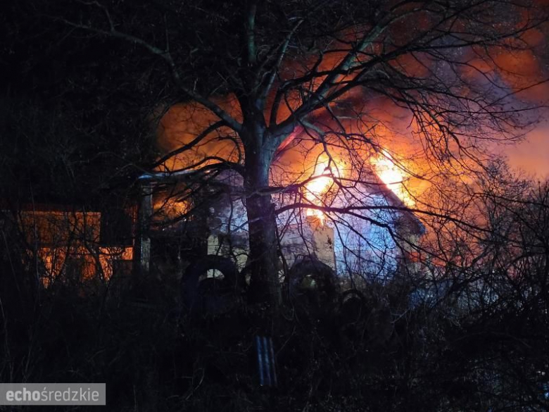 Pożar domu jednorodzinnego w Malczycach