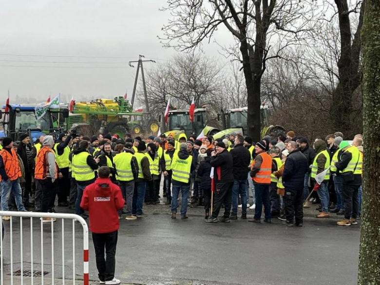 Protest rolników w gminie Kostomłoty