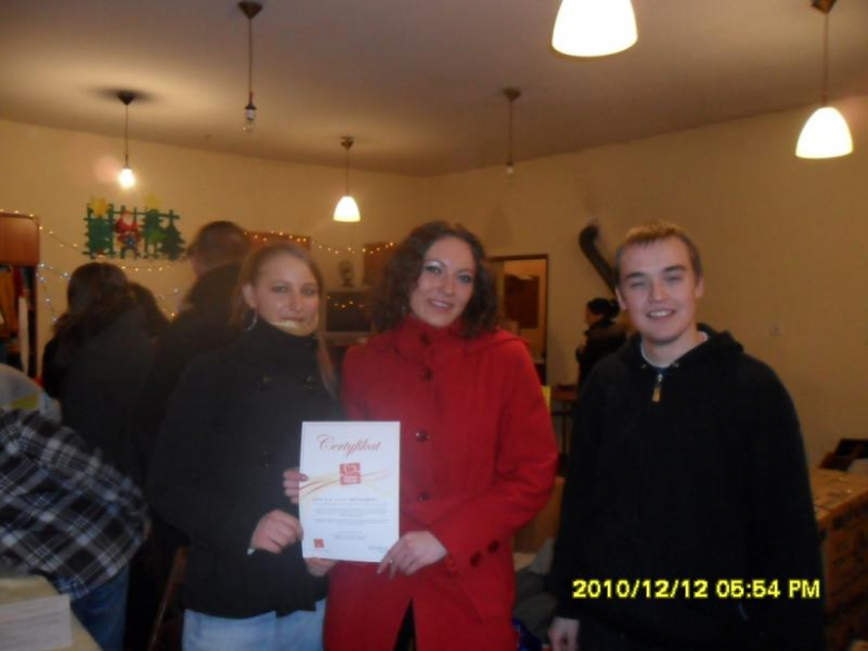 Spotkanie uczniów Liceum profilowanego w Środzie Śląskiej z wolontariuszami w Chomiąży
