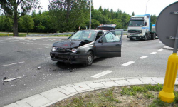 Cztery osoby ranne w wypadku na ulicy Granicznej