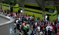 Zadyma przez rzuconą racę