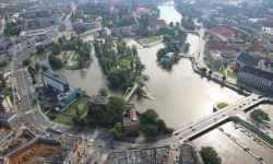 Zobacz z góry węzeł wodny