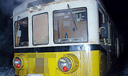 Pociąg uderzył w przeszkodę ustawioną na torach