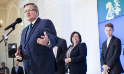 Starosta na gali w Warszawie