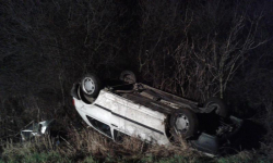 Bogdaszowice: Dachowanie auta widmo w sylwestrową noc