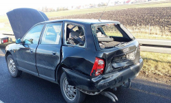 Seria zdarzeń drogowych na A4