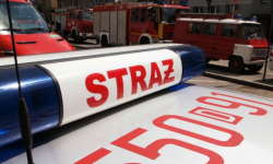 W Krępicach paliła się ciężarówka ze śmieciami