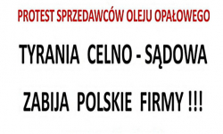 Protest sprzedawców oleju opałowego