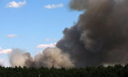 Na polu w okolicach Kadłuba paliło się zboże