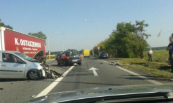 Wypadek na trasie Wrocław-Środa Śląska