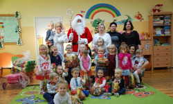 Mikołaj w Przedszkolu Publicznym w Ciechowie
