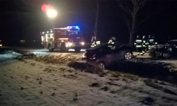 Zderzenie czołowe na trasie Malczyce-Wilczków. Dwie osoby poszkodowane