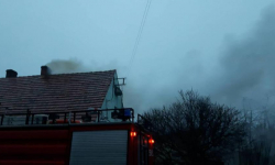 Pożar stropu budynku w Malczycach