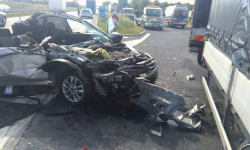 Wypadek na autostradzie A4 - jedna osoba poszkodowana