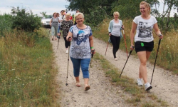 Najpierw koszykówka, a później marsz Nordic Walking