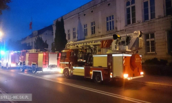 Pożar w starostwie? Uruchomiono alarm