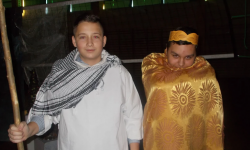 Przedstawienie jasełkowe w wykonaniu uczniów z Miękini