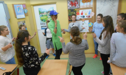 Zagraniczny gość w miękińskiej podstawówce