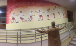 W zespole szkół w Miękini powstał sportowy mural