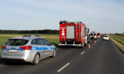 Koło Błoń samochód wypadł z drogi. Poszkodowane zostało jedno z dzieci