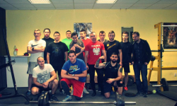 Mistrz Europy w trójboju siłowym - Piotr Kurek na treningu Jaguarsów