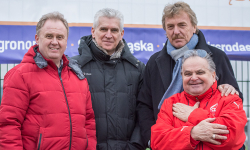 Mecz Polonii z Wratislavią zakończony remisem. Na trybunach niespodziewany gość - Zbigniew Boniek