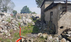 Pożar w zakładzie kamieniarskim w Damianowie. Straty oszacowano na blisko 150 tys. złotych