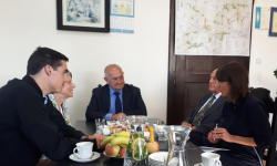 Delegacja polsko-niemieckiej fundacji w Kostomłotach