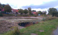 Trwa przebudowa trzech zbiorników retencyjnych w gminie Miękinia