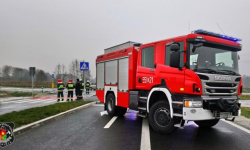 Wypadek na obwodnicy Miękini. Trzy osoby zostały zabrane do szpitala