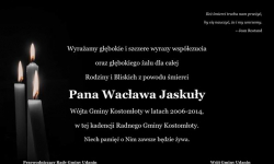 Kondolencje od przedstawicieli gminy Udanin