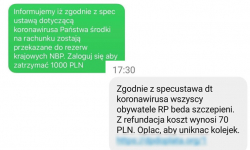 UWAGA na fałszywe SMSy o szczepieniach w związku z koronawirusem