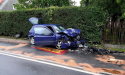 Czołowe zderzenie w Wilczkowie