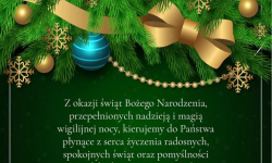 Bożonarodzeniowe życzenia składają władze powiatu i gmin