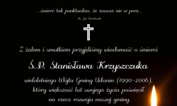 Kondolencje władz samorządów dla rodziny Ś.P. Stanisława Krzyszczuka