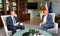 Pełniący funkcję wójta gminy Malczyce Marcin Matyja spotkał się z marszałkiem i wojewodą