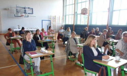 Narada dyrektorów szkół powiatu średzkiego w szkole podstawowej w Udaninie