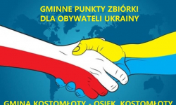Pomoc materialna dla obywateli Ukrainy w gminie Kostomłoty