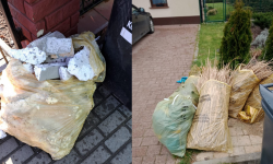 Nieprawidłowe wykorzystywanie worków do selektywnej zbiórki odpadów