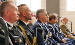 Uroczyste obchody święta policji w Komendzie Powiatowej Policji w Środzie Śląskiej